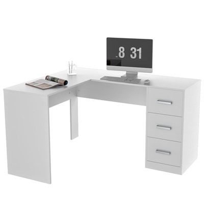 Mesa para Computador Notebook em L Office Plus MES 0502 Branco - Appunto
