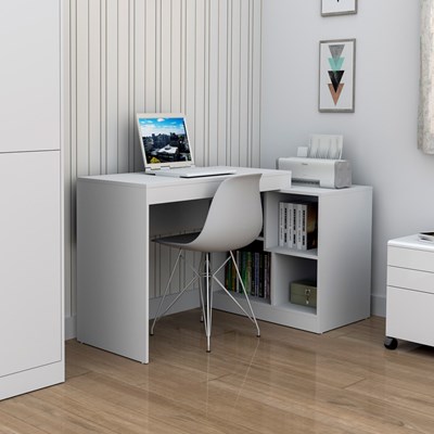 Mesa para Computador Notebook Escrivaninha Moove ESC 3001 Branco - Appunto