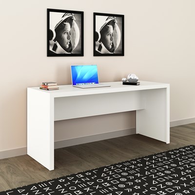 Mesa para Home Office de 163 cm de Largura ME4109 Branco – Tecno Mobili