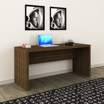 Mesa para Home Office de 163 cm de Largura ME4109 Nogal – Tecno Mobili
