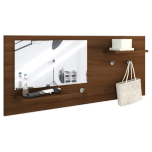 Painel Decorativo com Espelho Look Madeirado - Estilare Painel Decorativo com Espelho Look Madeirado - Estilare