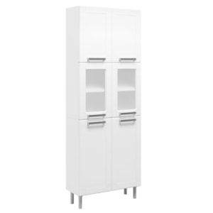 Paneleiro Duplo Múltipla Aço Vidro 6 Portas Branco - Bertolini Paneleiro Duplo Múltipla Aço Vidro 6 Portas Branco - Bertolini