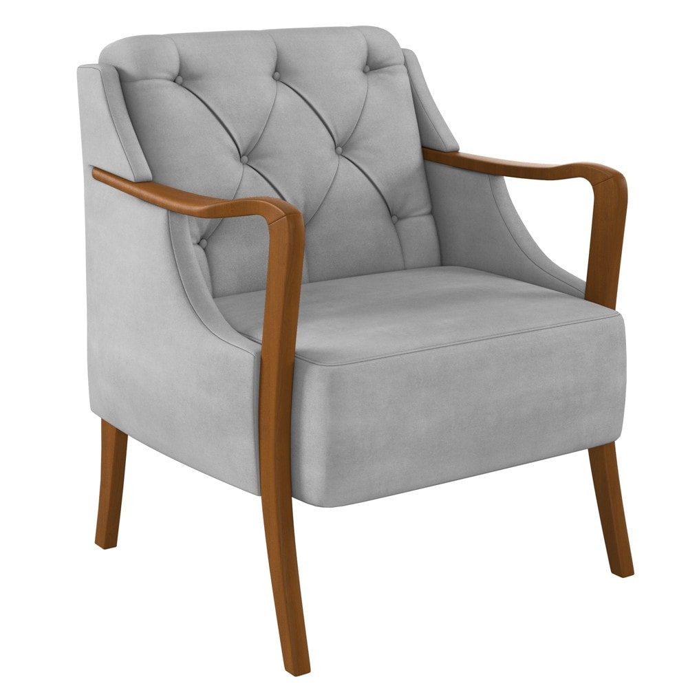 【lovetina】 Poltrona Decorativa para Sala de Estar Capitonê Lapa Z32