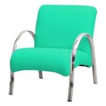 Poltrona Decorativa Polly 1 Lugar Corino Verde - Matrix Poltrona Decorativa Polly 1 Lugar Corino Verde - Matrix
