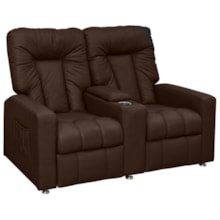 Poltrona Dupla Reclinável de Cinema Jetta MX8 Corino Marrom - Matrix Poltrona Dupla Reclinável de Cinema Jetta MX8 Corino Marrom - Matrix