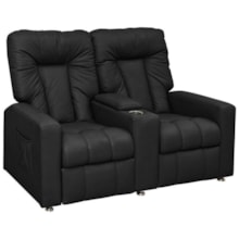 Poltrona Dupla Reclinável de Cinema Jetta MX8 Corino Preto - Matrix Poltrona Dupla Reclinável de Cinema Jetta MX8 Corino Preto - Matrix