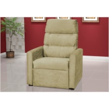 Poltrona Reclinável Turin Suede Amassado Bege - Matrix Poltrona Reclinável Turin Suede Amassado Bege - Matrix
