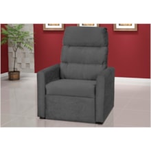Poltrona Reclinável Turin Suede Amassado Cinza - Matrix Poltrona Reclinável Turin Suede Amassado Cinza - Matrix
