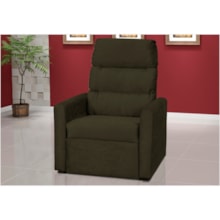 Poltrona Reclinável Turin Suede Amassado Marrom - Matrix Poltrona Reclinável Turin Suede Amassado Marrom - Matrix