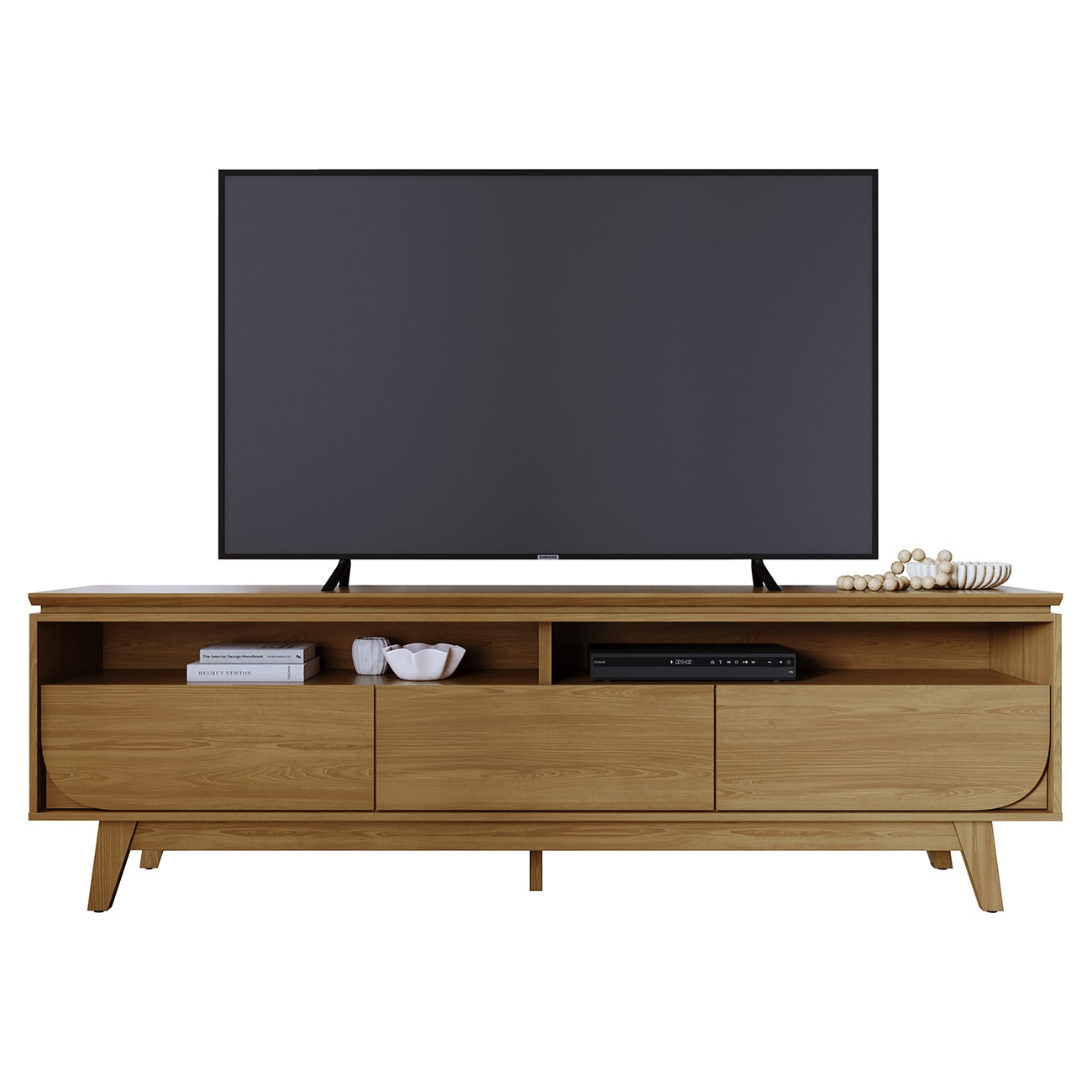 Rack Bancada de TV 75 Pol 200cm Celina Z10 Cumaru - Mpozenato