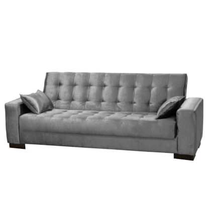 Sofá Cama Para Sala De Estar Lisboa Suede Cinza Ibiza Mpozenato Sala De Estar Lisboa Suede Cinza